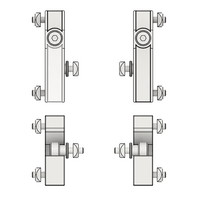 41-400-1 MODULAR SOLUTIONS PROFILE FASTNER PANEL LOCK KIT W/QUICK RELEASE FASTENER & SAFETY EJECTORS